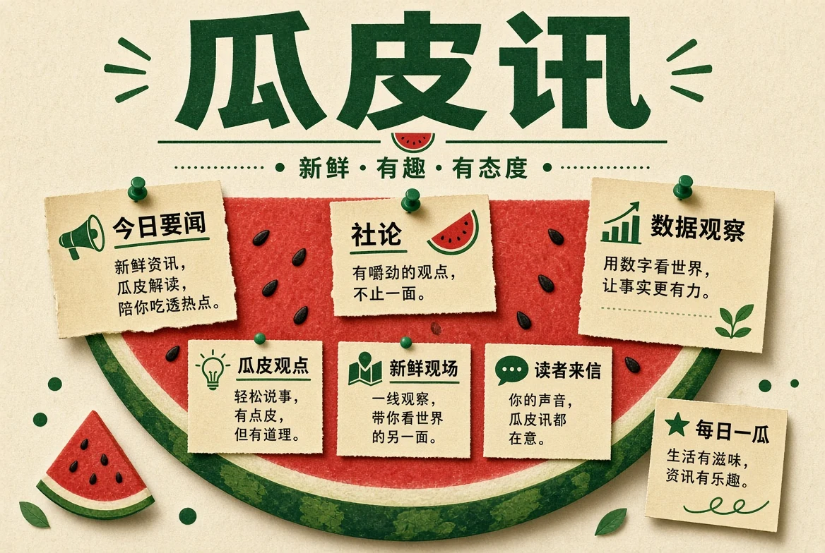 瓜皮讯栏目画面
